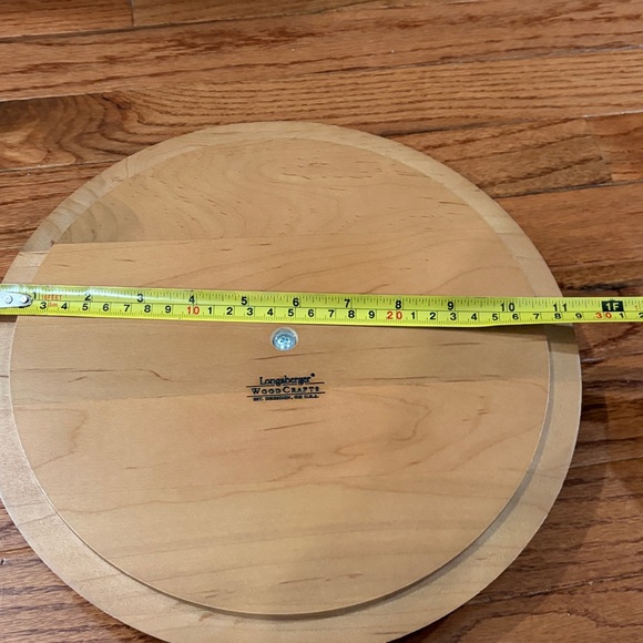 Longaberger Foliage Honey Brown Woven Basket with Plastic Protector and Lid - Picture 11 of 11